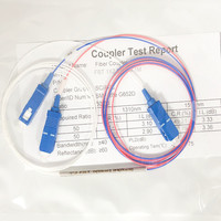 Splitter PLC Optik Berkualitas Tinggi 1x2-1x16 SC UPC Baja Mini dengan SDK TCP POE GPRS IP GSM FTTH