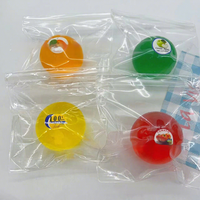 Balle anti-stress à presser 6 cm, sensation gelée fruitée, balle à ventouse, jouet sensoriel pour enfants et adultes, cadeau pour fêtes et événements