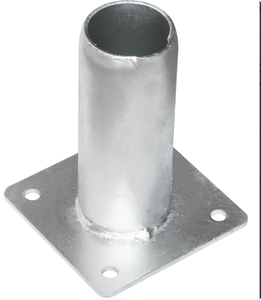 F DN60 ha galvanizzato la <span class=keywords><strong>base</strong></span> di montaggio del palo del segno del suolo per la struttura di traffico - Product Image 3