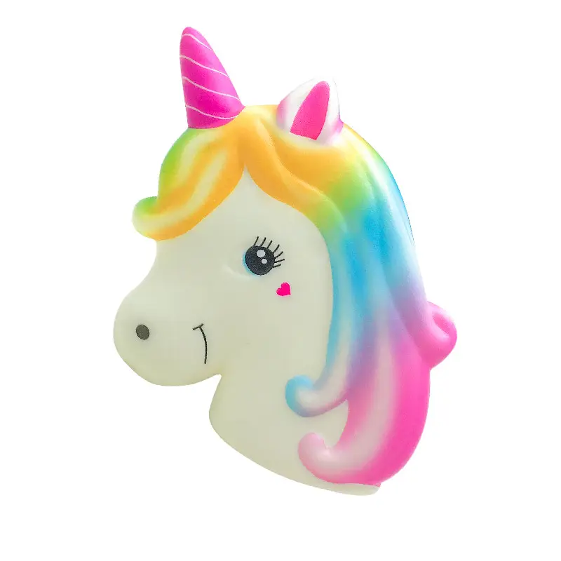 מוצרים חדשים הפגת מתחים רך PU kawaii ארבעה סוגים של סגנון unicorn איטי עולה רטוב צעצועים