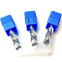 Fraise à queue composée à 3 dents en carbure monobloc pour usinage CNC du métal, de l'acier et de l'aluminium