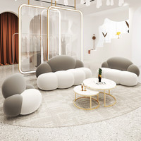 Conjunto de sofás con forma de nube, diseño creativo marroquí, mobiliario suave, decoración, conjunto de sofás