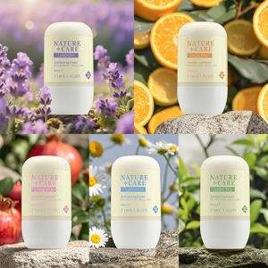 Déodorant anti-transpirant longue durée en roll-on 50 ml Flora Ruby Nature Care 5 parfums pour le contrôle quotidien des odeurs sous les aisselles - Product Image 6