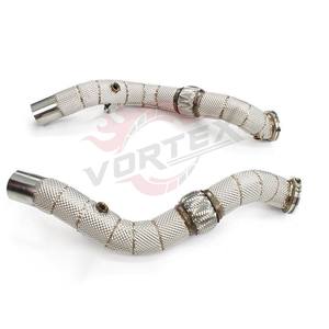 Vortex Custom High Performance Downpipe en acier inoxydable 304 poli miroir pour système d'échappement Maserati Ghibli 3.0T S Q4 - Product Image 4