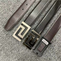 Ceinture sur mesure pour hommes en cuir véritable d'affaires à la mode ceinture à boucle automatique ceintures à cliquet pour hommes en cuir véritable de luxe