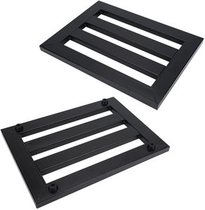 Placa para pedal de guitarra, placa de alumínio preta com processamento <span class=keywords><strong>cnc</strong></span> - Product Image 4