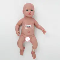 18 pollici Full Molle Del Silicone Reborn Baby Doll Ragazza con Gli Occhi Grandi