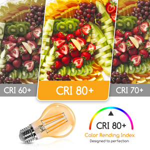 Aigostar A60 <span class=keywords><strong>A27</strong></span> Edison dẫn bóng 6W 48W tương đương ấm trắng 2200K 600 lumens cổ điển trang trí LED <span class=keywords><strong>A27</strong></span> - Product Image 5