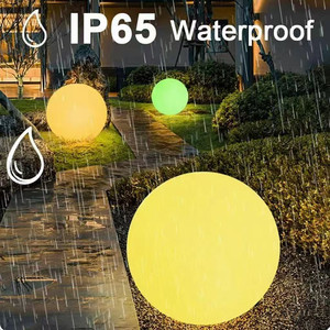Grande <span class=keywords><strong>lampe</strong></span> sphérique LED IP65 10cm-100cm Lumière sphérique lumineuse Extérieur Jardin Paysage Nouvel An Halloween Noël Décoration - Product Image 2