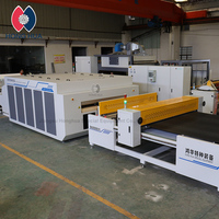 Machine de laminage à plat HHLM01 avec pré-imprégnation en feutre d'aérogel, bande double PTFE, zone de chauffage et de refroidissement