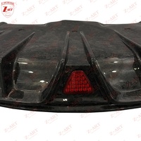 Z-ART Diffuseur arrière en fibre de carbone sèche pour Tesla Model 3, Spoiler de pare-chocs, Pièces de rechange aérodynamiques pour Tesla Model 3