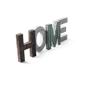 Décoration de Table et mur suspendu lettre rustique <span class=keywords><strong>en</strong></span> bois signe de maison lettres découpées <span class=keywords><strong>en</strong></span> bois vieilli, alphabet <span class=keywords><strong>en</strong></span> bois autoportant - Product Image 4