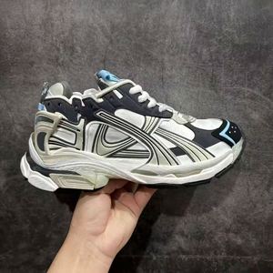 High Quality Chunky Running <b>Sneakers</b> Genuine <b>Leather</b> Upper Zip Closure Summer Spring Autumn Casual Fashion Mixed Colors Designer - Product Image 4