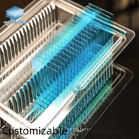 OEM ODM Custom Optical Parameters Size Square Blue Glass Optical Filters for Industrial Optical Equipment