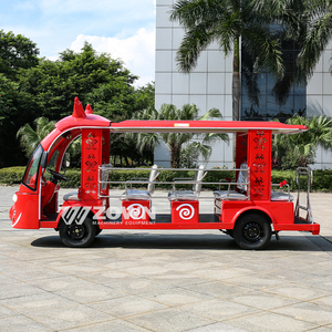 รถบัสไฟฟ้าเปิดหลังคาลายการ์ตูนมังกรจีนขนาดใหญ่ สำหรับนำเที่ยวชมสถานที่ในสวนสนุก - Product Image 4