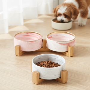 <span class=keywords><strong>Support</strong></span> en <span class=keywords><strong>bois</strong></span> de bambou naturel écologique pour gamelles et mangeoires d'animaux, avec logo personnalisé, pour gamelles et assiettes en céramique pour chiens, fournitures pour animaux de compagnie, vente en gros - Product Image 1