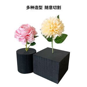 Black <b>Foam</b> Floral <b>Foam</b> <b>Block</b> 102x102x76mm 178x178x76mm 229x76x76mm Lightweight For Flower Arrangements Indoor Outdoor - Product Image 3