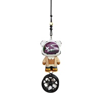 Haut de gamme PVC Anime dessin animé ours jouet voiture décoration JDM Style Auto rétroviseur pendentifs cadeau d'anniversaire pour les Couples