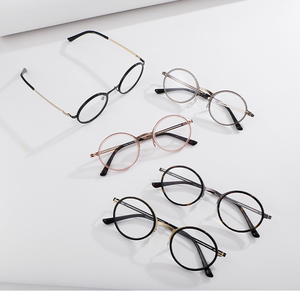 Montures de lunettes rondes à monture complète unisexe, anti-lumière bleue, légères, bicolores, correction de la vision, adultes, toutes formes de visage - Product Image 2