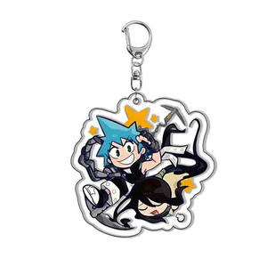 Porte-clés en acrylique Anime Soul <span class=keywords><strong>Eater</strong></span> <span class=keywords><strong>Death</strong></span> the Kid, 20e anniversaire, style Goth Y2K, pendentif pour sac à dos, décoration, cadeau pour fans de cosplay et collection - Product Image 2