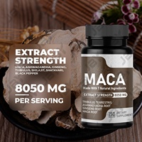 Capsules de racine de maca naturelle JBY pour hommes, complément alimentaire à base de plantes, stimulant naturel pour la gestion de l'énergie, OEM de haute qualité