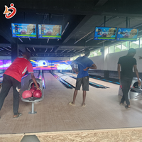 Centre de divertissement sportif de qualité supérieure et durable, ensemble de bowling Brunswick complet, piste de bowling pour adultes, conforme aux normes Glow/USBC