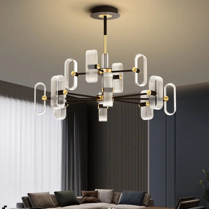 Modern mewah desainer klasik besi dalam ruangan pencahayaan luminaria Lampu & liontin lampu