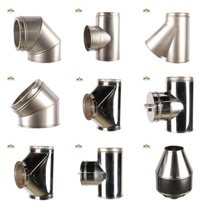 Poêle à <span class=keywords><strong>bois</strong></span> à double paroi isolée en acier inoxydable - Accessoires pour cheminée - Certifié ISO9001 CE - Garantie de plus de 5 ans - Usage résidentiel - Product Image 4