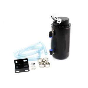 Bidon de récupération d'huile moteur rond noir 2L style D1 pour modification et mise à niveau de véhicule - Product Image 1