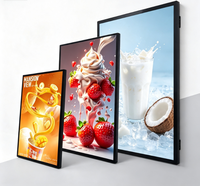 Boîtes lumineuses publicitaires - Cadre en aluminium ultra fin haute luminosité personnalisable pour une utilisation intérieure/extérieure