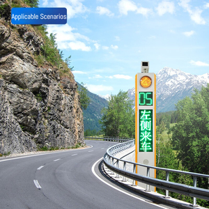Semaforo LED con Radar Solare Qigong per Monitoraggio Velocità in Tempo Reale, Design Impermeabile, Rilevamento Automatico delle Curve - Product Image 2