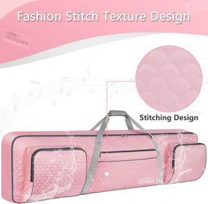 Étui pour clavier gratuit, sac de transport pour clavier de piano durable et entièrement rembourré de 10 mm avec sangle réglable - Product Image 4