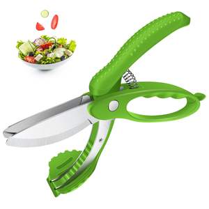 กรรไกรอเนกประสงค์แบบอัพเกรดสำหรับคลุกคลานและสับผักผลไม้ ใบมีดคู่ อุปกรณ์ครัว - Product Image 1