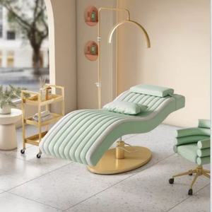 D Pink Modern Luxury Spa Treatment <b>Massage</b> <b>Table</b> Facial Beauty Salon Eyelash Extension Curved Lash <b>Bed</b> for Sale - Product Image 2