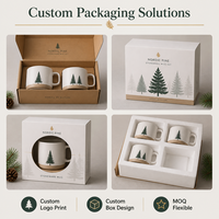 Nouvelle tasse en céramique sur le thème de Noël 2026, tasse à café/lait/eau populaire pour Noël, vaisselle en grès, passe au lave-vaisselle et au micro-ondes, personnalisable