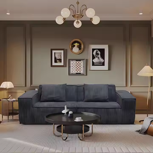 โซฟาเข้ามุมรูปตัวแอลทันสมัย 3 ที่นั่ง ผ้าหุ้มแบบสุญญากาศ ชุดโซฟาแบบแยกส่วน - Product Image 4