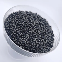 Granulés de polypropylène (PP) de qualité moulage par injection noir fournis en usine Matières premières PP recyclées Particules de plastique PP