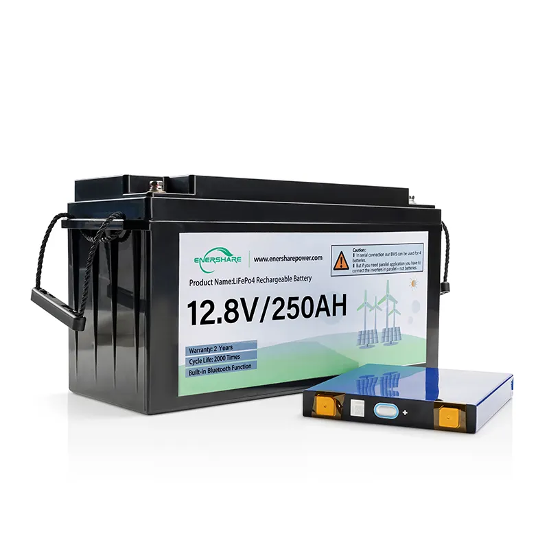 LiFePO4-Paquete de batería de iones de litio recargable, personalizado, 32700, 24V, 12V, 200Ah, 250Ah