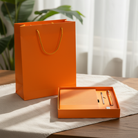 Agenda d'affaires personnalisé en cuir PU A5 avec logo gravé et coffret cadeau stylo fait main pour usage promotionnel