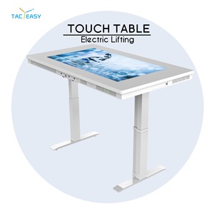 Bureau <span class=keywords><strong>tactile</strong></span> 4K élévateur électrique <span class=keywords><strong>de</strong></span> 43 pouces-<span class=keywords><strong>Table</strong></span> <span class=keywords><strong>tactile</strong></span> interactive pour le bureau et l'école, carte intelligente Android, nouveauté en stock - Product Image 1