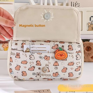 水豚大容量初中生塑料铅笔盒高品质文具袋 - Product Image 5