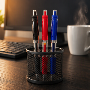 Stylo neutre à pointe bille de 1,0 mm, haute capacité, K35, à activation par bouton, stylo à bille pour étudiant, papeterie de bureau, stylo à pression pour signature, Bollis - Product Image 6