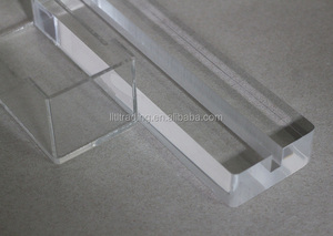 Porta carte nome promozionale ufficio chiaro Plexiglass acrilico Desktop porta-nome scatola porta-carta di lusso lucido porta-carta - Product Image 5