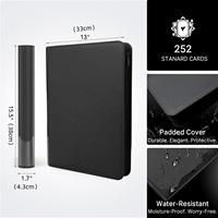 Classeur à 9 pochettes pour cartes, 200 protège-cartes et pochettes inclus, album de collection premium pour Pokémon, TCG, MTG, cartes sportives