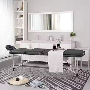Tempat tidur Spa wajah, Meja pijat Salon kecantikan aluminium lipat portabel tahan lama untuk Spa wajah - Product Image 5