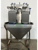 Machine de pesage linéaire à 2 têtes de 7,5 L pour gâteaux de riz, bonbons gélifiés, bonbons durs, fèves de chocolat et bonbons à la gelée