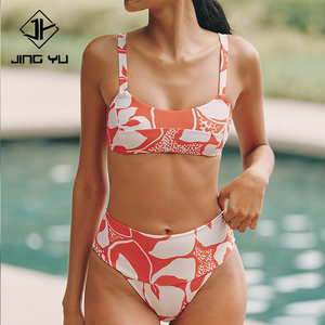 Maillots de bain tendance 2026 : Bikinis personnalisés en nylon recyclé à imprimé Aloha pour la plage - Product Image 1