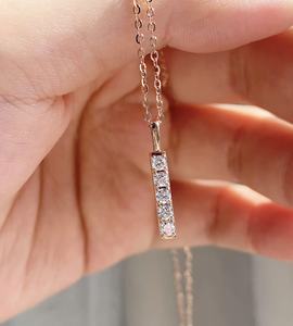 Bijoux fins sur mesure, pendentif en or véritable 9k 10k 14k 18k PT rose, jaune, blanc, diamant de laboratoire/pierre précieuse, fabrication en usine - Product Image 2