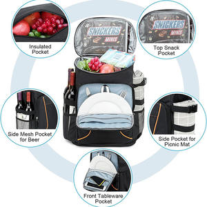 35L <strong>Cool</strong> <strong>Bag</strong> Backpack Large Insulated Cooler <strong>Rucksack</strong> Leakproof Picninc <strong>Bag</strong> for 4 Persons,Men Women Lunch <strong>Bag</strong> - Product Image 3