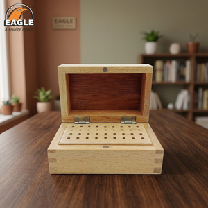 Eagle Burs 36-Hole Jewelry Making Machine Premium <b>Tools</b> Supplies Kit with <b>Wooden</b> <b>Box</b> and Jewelry Polishing - Product Image 3